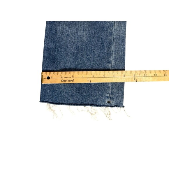 Vervet Feasibly High Rise Crop Flare Jeans Women's Size 28 Med Wash Style T6206 - Picture 11 of 13